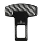 Carbon Fiber Seat Belt Clip Black - Pair - Car Safety Belt Buckle Alarm Canceler Stopper