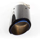 Carbon Fiber LED Exhaust Tip Muffler Pipe – Red Glow, Sporty - Durable Design