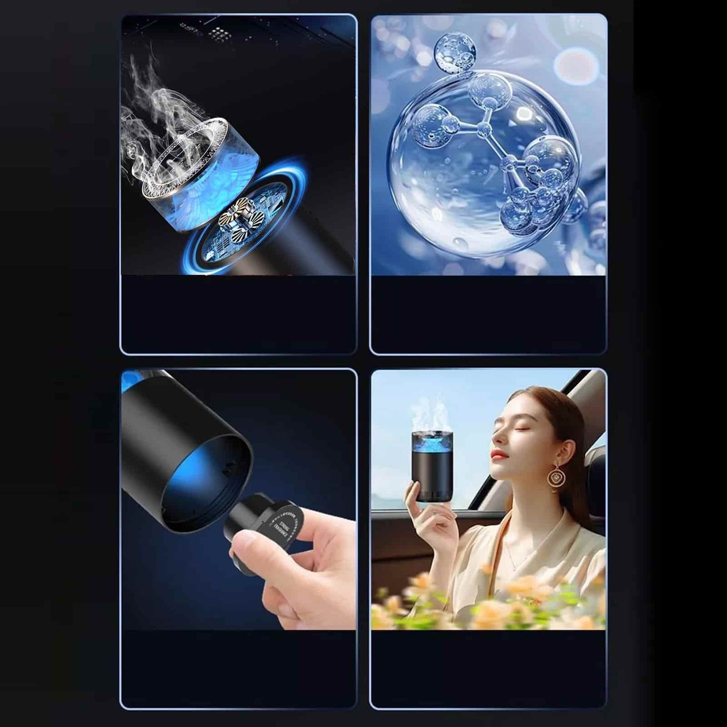 Car Automatic Smart Mini Aromatherapy Diffuser Scent Fragrance - Machine Portable Air Scent Essential Oil Smell Diffuser Machine