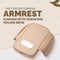 Car Center Console Armrest Cushion with Tissue Box Holder Beige