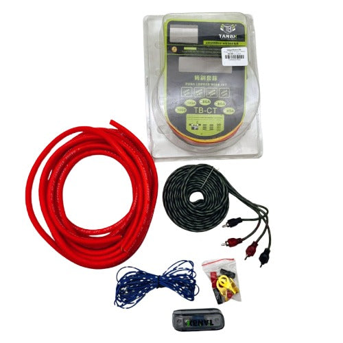 4 Gauge Amplifier Wiring Kit - Car Audio Wire Wiring Amplifier Subwoofer Speaker Installation Kit