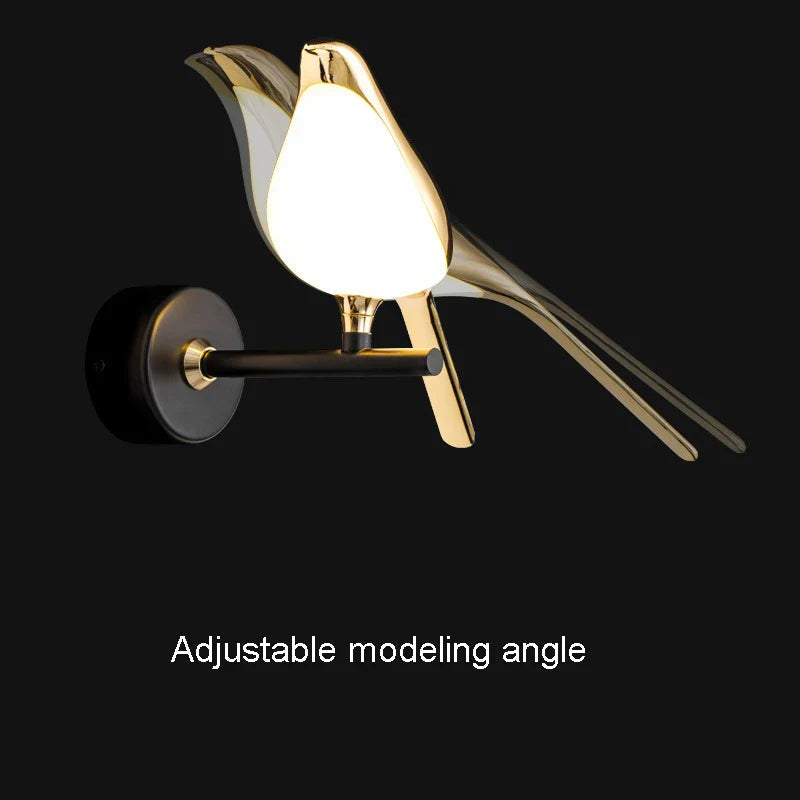 Magpie Bird LED Wall Lamp