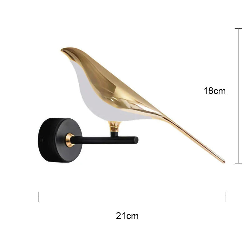 Magpie Bird LED Wall Lamp