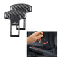 Carbon Fiber Seat Belt Clip Black - Pair - Car Safety Belt Buckle Alarm Canceler Stopper