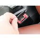 Carbon Fiber Seat Belt Clip Black - Pair - Car Safety Belt Buckle Alarm Canceler Stopper