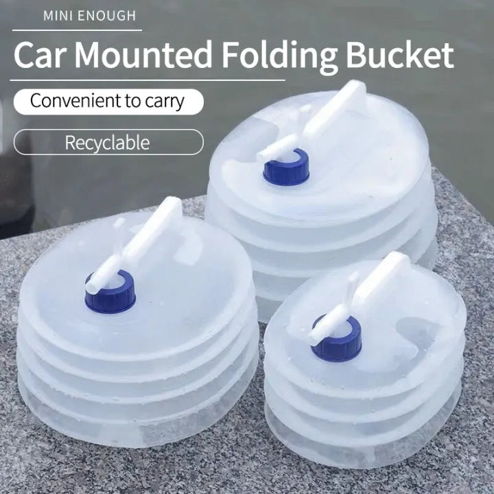 Car Collapsible Water Bag Bucket Outdoor Camping Water Containers
