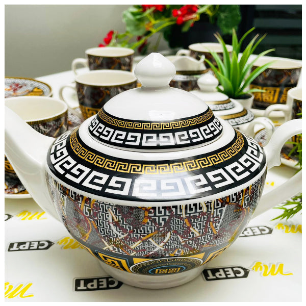 22-Pc Tea Set - Yellow