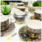 22-Pc Tea Set - Yellow